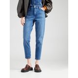 Jeans - Effen - Blauw Denim - Regular Fit - Mid Waist