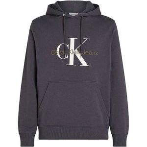 Calvin Klein - Monologo Hoodie - Katoen - Zwart