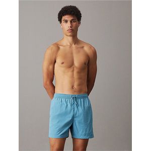 Calvin Klein - Medium Drawstring - Zwembroek - Adriatic Blue - Sneldrogend Materiaal, Elastische Taille met Trekkoord