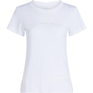Calvin Klein - Institutional Graphic Slim Tee - T-shirt - Helder Wit