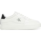 Veterschoen - Wit/Zwart - Vrijetijdsschoen - Plateau Hak - Vetersluiting