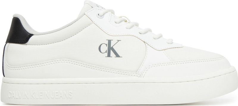 Veterschoen - Wit/Zwart - Vrijetijdsschoen - Plateau Hak - Vetersluiting