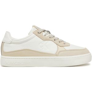 Calvin Klein - Classic Cupsole Sneakers - Beige - Leer