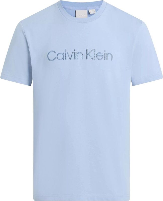 Calvin Klein - T-shirt - Korte Mouwen - Getextureerd Geborduurd Logo