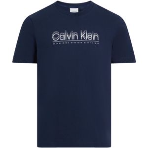 Calvin Klein Double Logo T-shirt Met Korte Mouwen