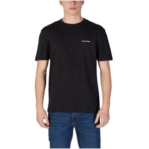 Calvin Klein - Gedrukt T-shirt - Zwart - Katoen