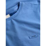 Calvin Klein Stretch Slim Fit T-shirt, heren T-shirt korte mouw O-hals, blauw