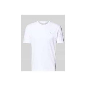 Calvin Klein Linear Box Logo T-shirt Met Korte Mouwen