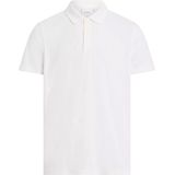 Calvin Klein Towelling Regular Polo, heren poloshirt, offwhite
