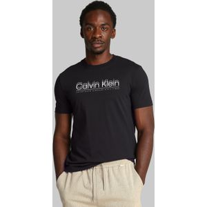 CALVIN KLEIN - Double Logo - T-shirt - Wit - Katoen