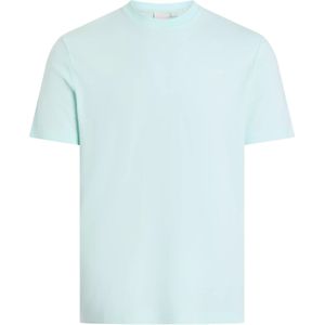Calvin Klein Micro Logo Interlock T-shirt, heren T-shirt korte mouw O-hals, lichtgroen