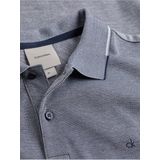 Calvin Klein - Oxford Two Tone - Poloshirt - Donkerblauw - Lichtgewicht - Korte Mouwen