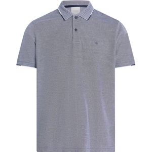 Calvin Klein - Oxford Two Tone - Poloshirt - Donkerblauw - Lichtgewicht - Korte Mouwen