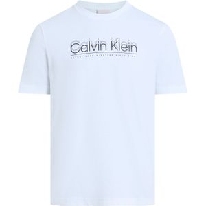 Calvin Klein Double Logo T-shirt Met Korte Mouwen
