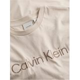 Calvin Klein - Textured Embroidery Logo T-shirt - Zwart - Katoen