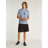 Calvin Klein Jeans - T-Shirt - Lichtblauw - Katoen - Korte Mouwen