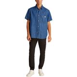 Calvin Klein - Overhemd - Donkerblauw - Regular Fit - Kwartmouw