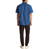 Calvin Klein - Overhemd - Donkerblauw - Regular Fit - Kwartmouw