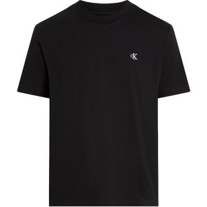 Calvin Klein - Geborduurd T-shirt - Zwart - Katoen