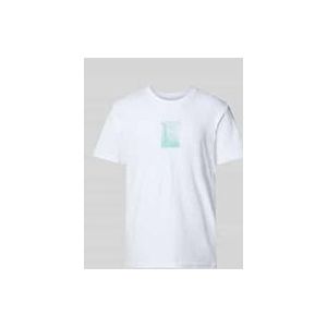 Calvin Klein - T-shirt - Wit - Katoen - Korte Mouw - Bedrukt Logo