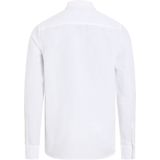 Calvin Klein - Casual Overhemd - Wit - 58% Linnen, 42% Katoen