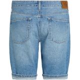 Calvin Klein - Korte Broeken - Blauw - Katoen - Regular Fit Jeans met Ritssluiting