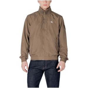 Calvin Klein Jeans, Heren, Jassen, Groen, Maat: S Polyamide,