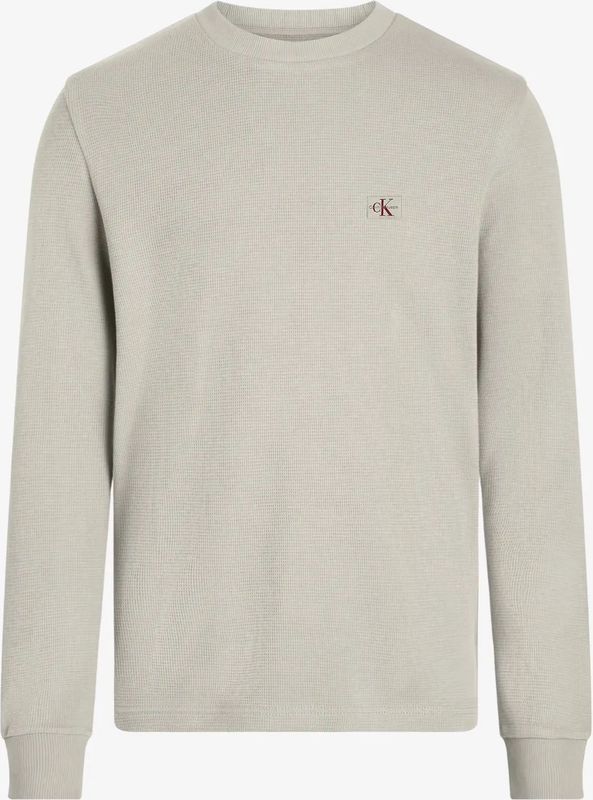 Calvin Klein - Wafel Shirt - Beige - Heren