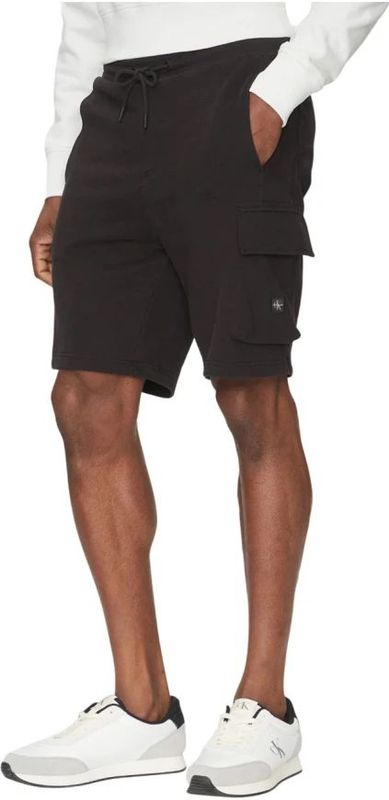 Cargobroek - Effen - Sweatstof - Knielengte - Loosefit