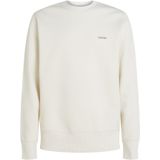 Calvin Klein - Katoenen Hoodie - Beige - 100% Katoen - Geborduurd Logo
