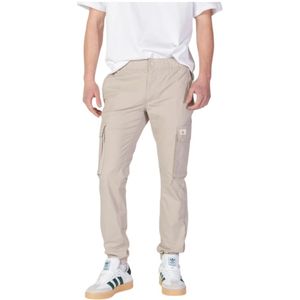Calvin Klein Jeans, Heren, Broeken, Beige, Maat: W33 Katoen,