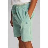 Regular fit korte broek met logostitching, model 'TOWELLING TEXTURE'