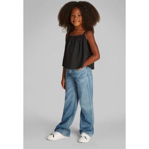 Calvin Klein Top - Rib - Kreukel Strap - Ck Black - Calvin Klein - 8 jaar (128) - Tanktop