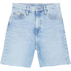 Calvin Klein Jeans - Korte Broeken - Lichtblauw - Denim - 82% Katoen, 18% Lyocell