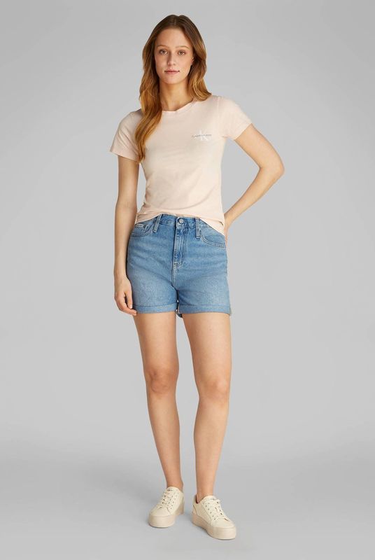 Calvin Klein Jeans - Relaxed Fit Korte Jeans met Labeldetail
