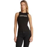 About You - Haltertop - Ronde Hals - Slanke Pasvorm - Mouwloos - Logoprint