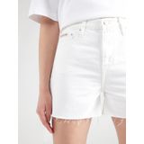 Calvin Klein - Bermuda - Wit - Biologisch Katoen - Hoge Stijging