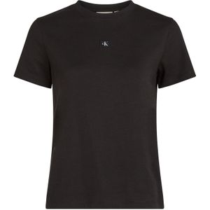 Calvin Klein, Dames, Tops, Zwart, Maat: S Katoen,