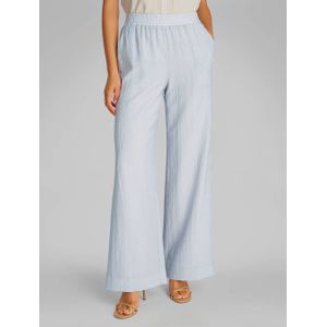 Calvin Klein - Wide Leg Regular Waist - Casual Broek - Lichtblauw