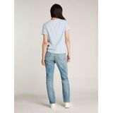 CK JEANS T-shirt régulier tissé pour femme J20J225243, bleu (Niagara Mist), XS, Bleu (Niagara Mist), XS