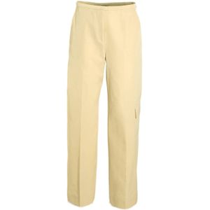 Calvin Klein - Casual Broek - Lichtgeel - Straight Fit - Regular Waist