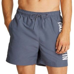 Calvin Klein Badehosen Medium Swim Shorts Intense Power Grau Polyester 4XL Herren