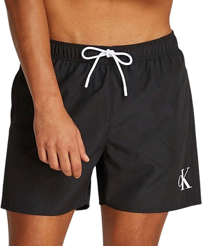Calvin Klein - Zwemshort - Middelhoge Badeshorts - Met Elastische Tailleband - Ademend Mesh-voer