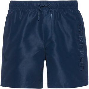 Calvin Klein - Badkleding - Heren - Blauw - Polyester - Middelgrote Trekkoord Zwemshorts