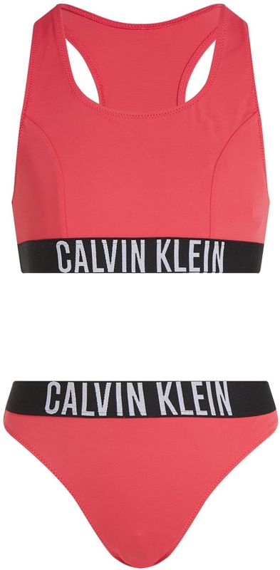 Calvin Klein - Crop Bikini - Koraalrood