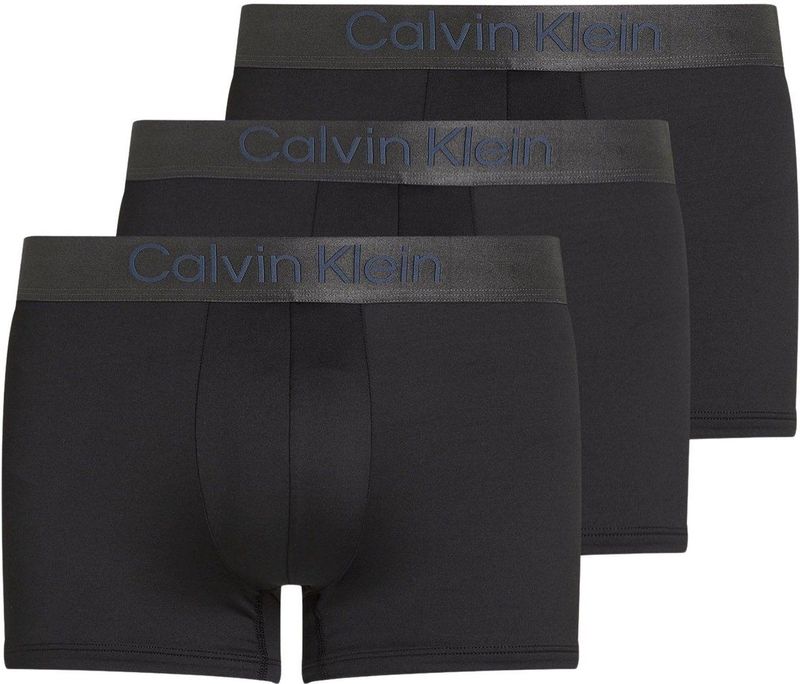 Calvin Klein - Set van 3 Zwarte Boxershorts - Gerecycled Polyester