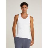 Calvin Klein - Tanktop - Wit - 57% Katoen, 38% Polyester, 5% Elastaan