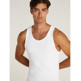 Calvin Klein - Tanktop - Wit - 57% Katoen, 38% Polyester, 5% Elastaan