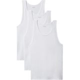 Calvin Klein - Tanktop - Wit - 57% Katoen, 38% Polyester, 5% Elastaan