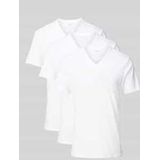 Calvin Klein Underwear T-Shirt »S/S V NECK 3PK«, (Packung, 3 tlg., 3er-Pack), mit Logo am Saum